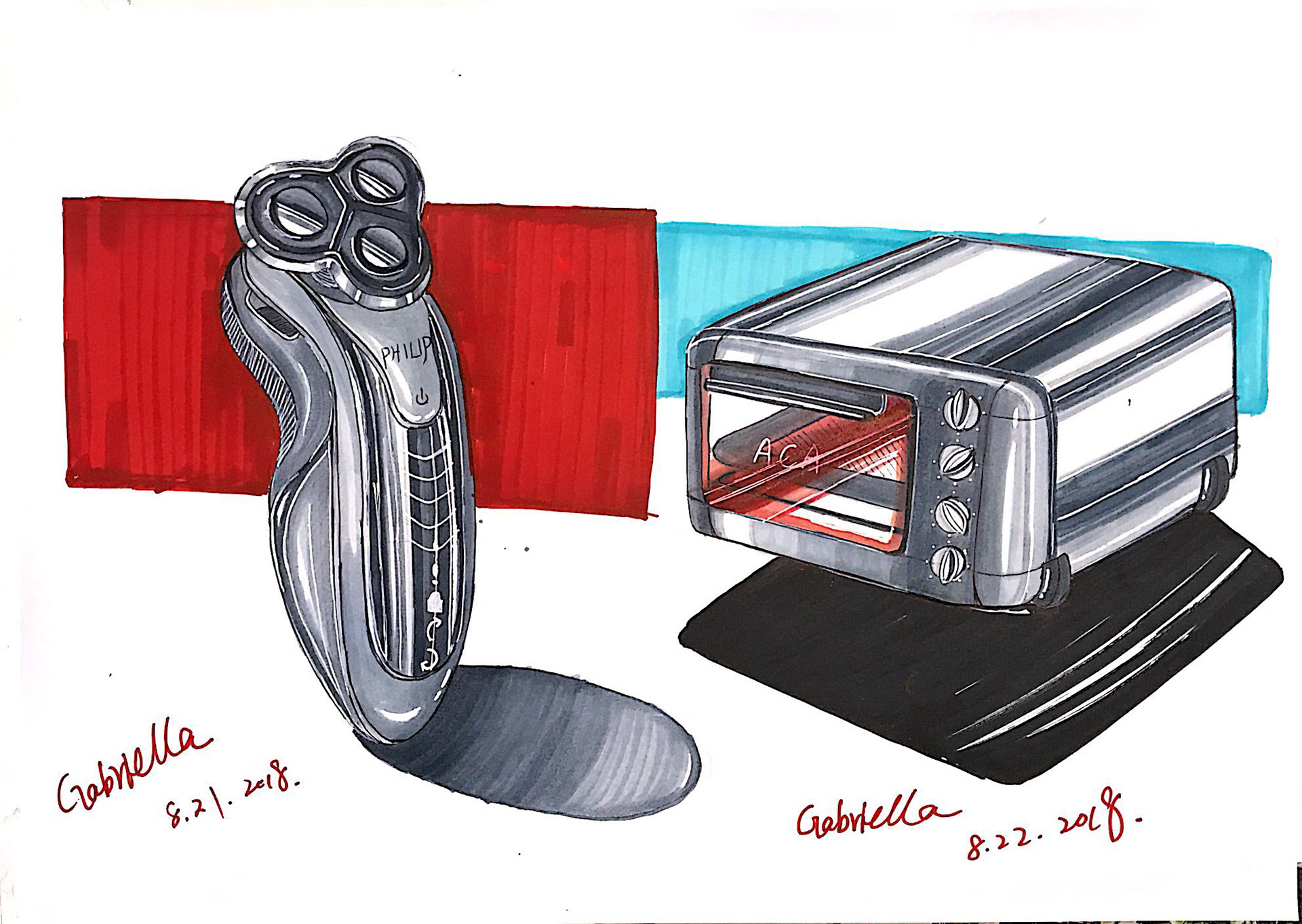 marker pen，Hand drawn，