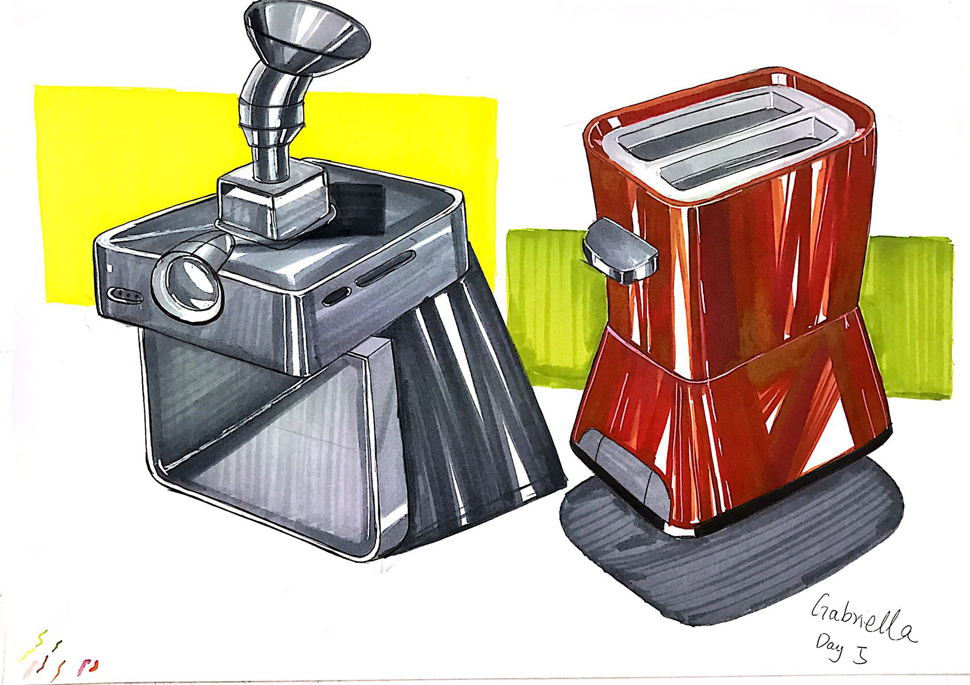 marker pen，Hand drawn，