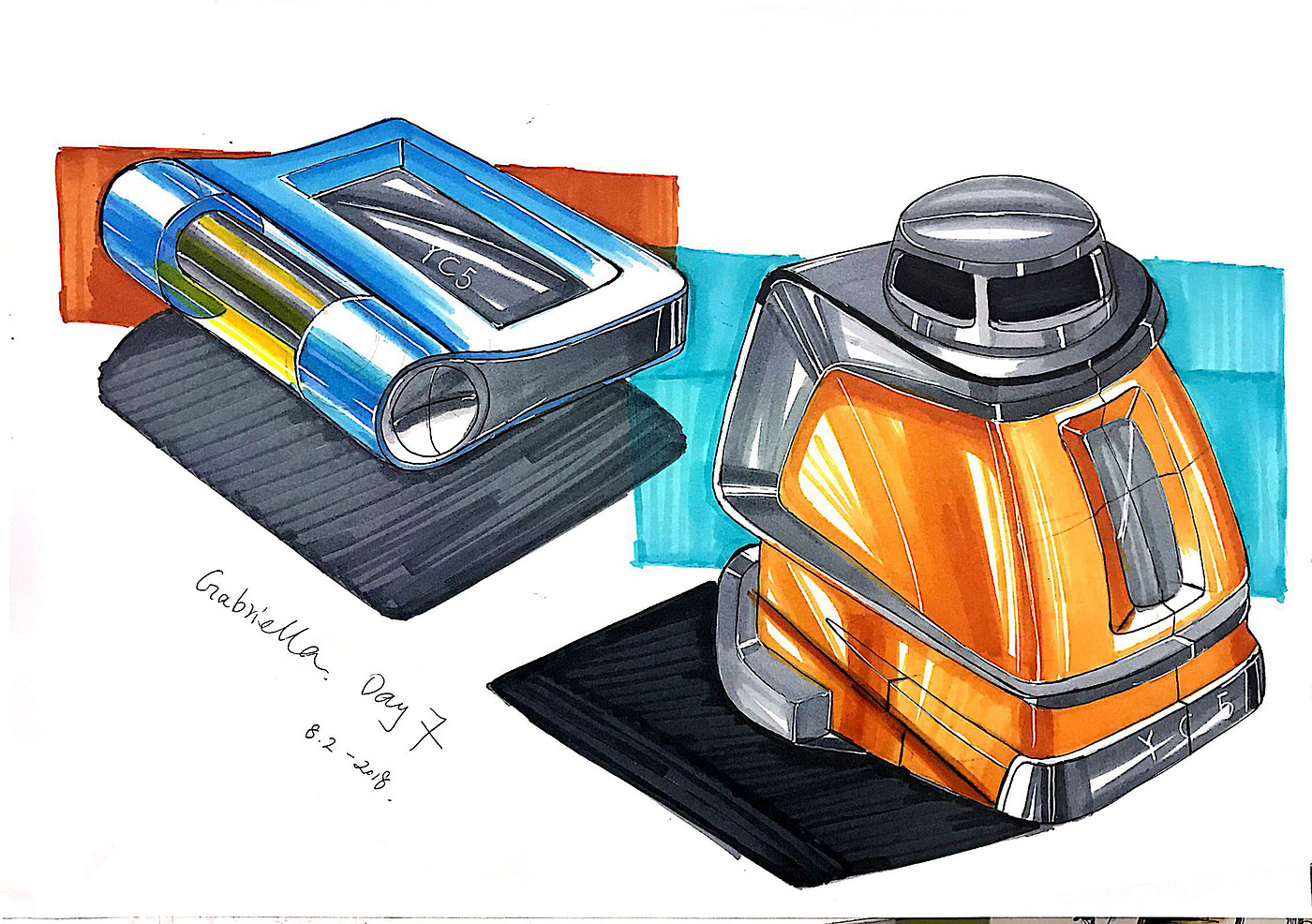 marker pen，Hand drawn，