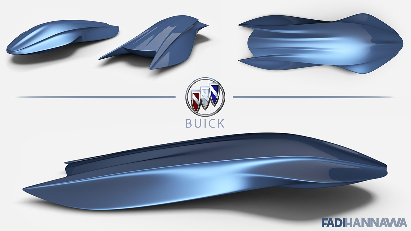 Buick，Concept Car，3D rendering，Sports car，