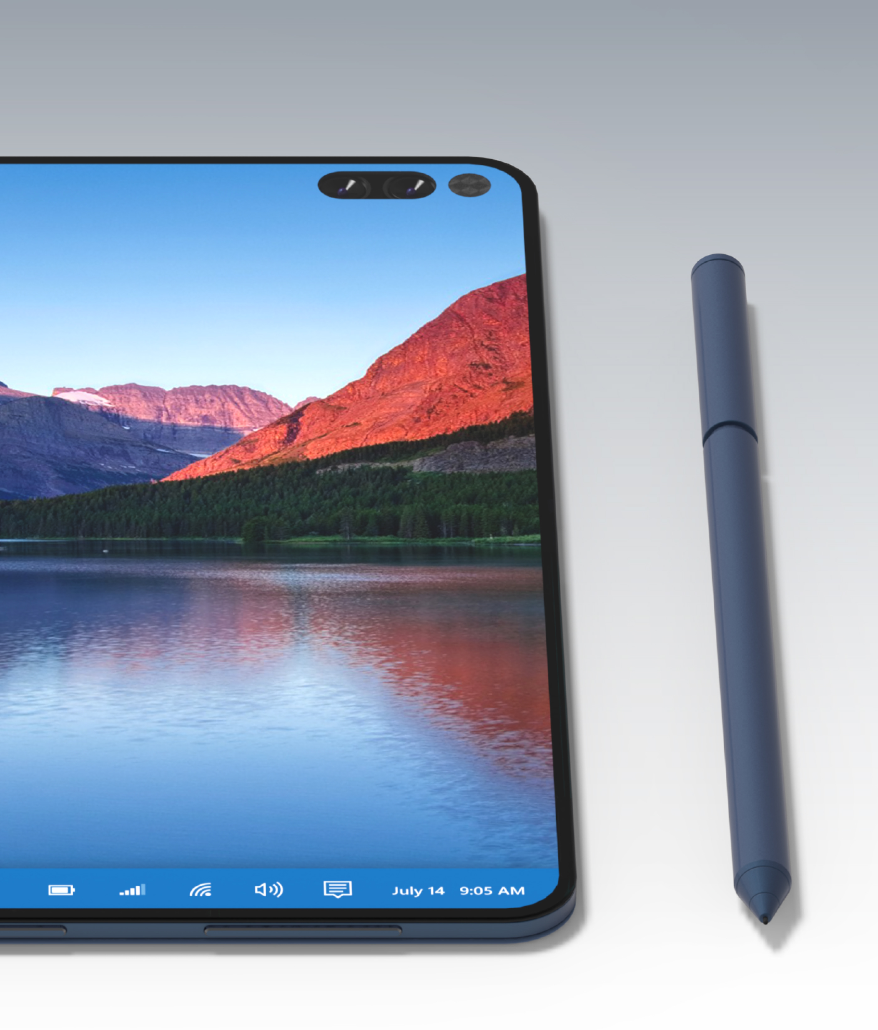 fold，surface，mobile phone，