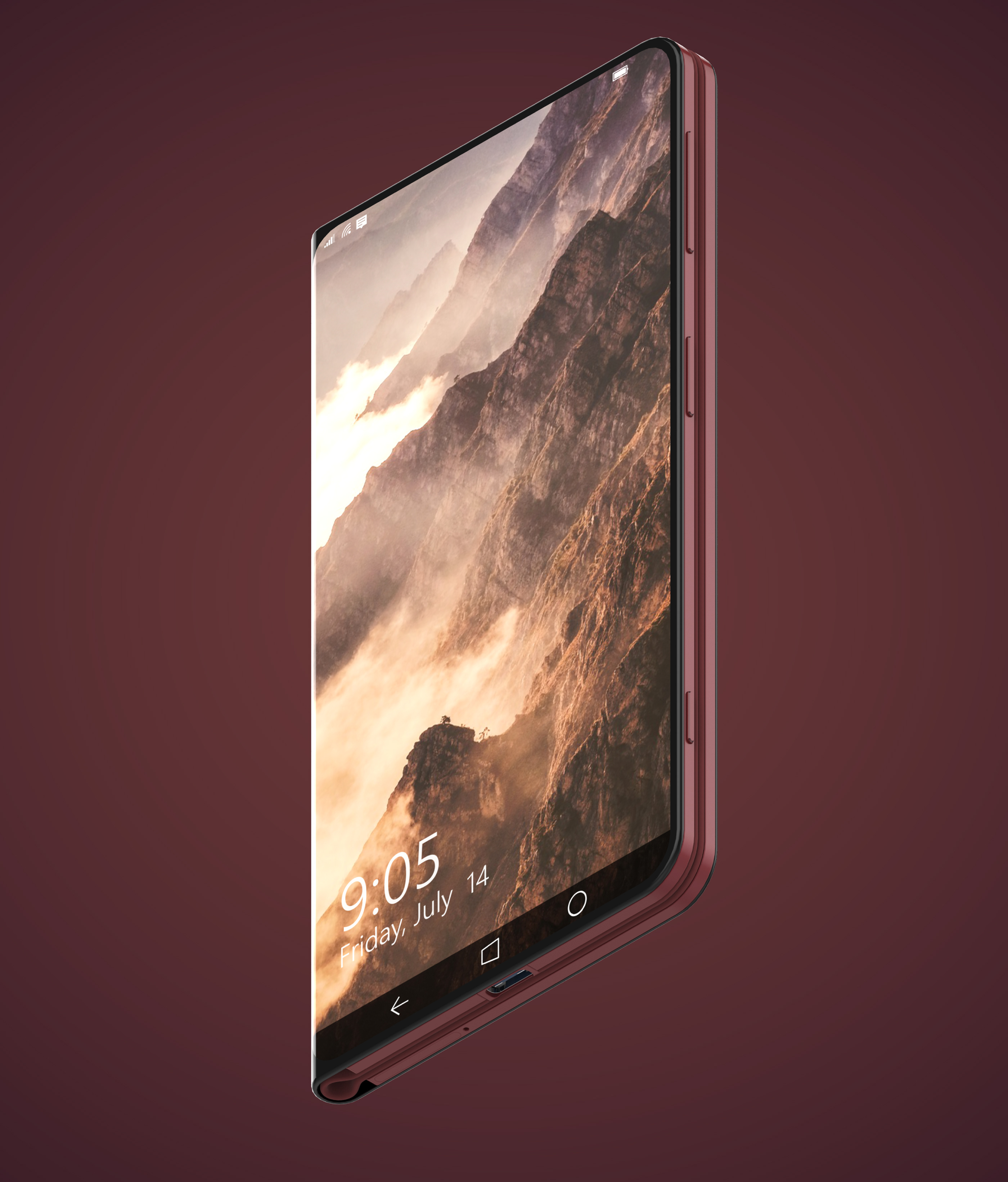 fold，surface，mobile phone，