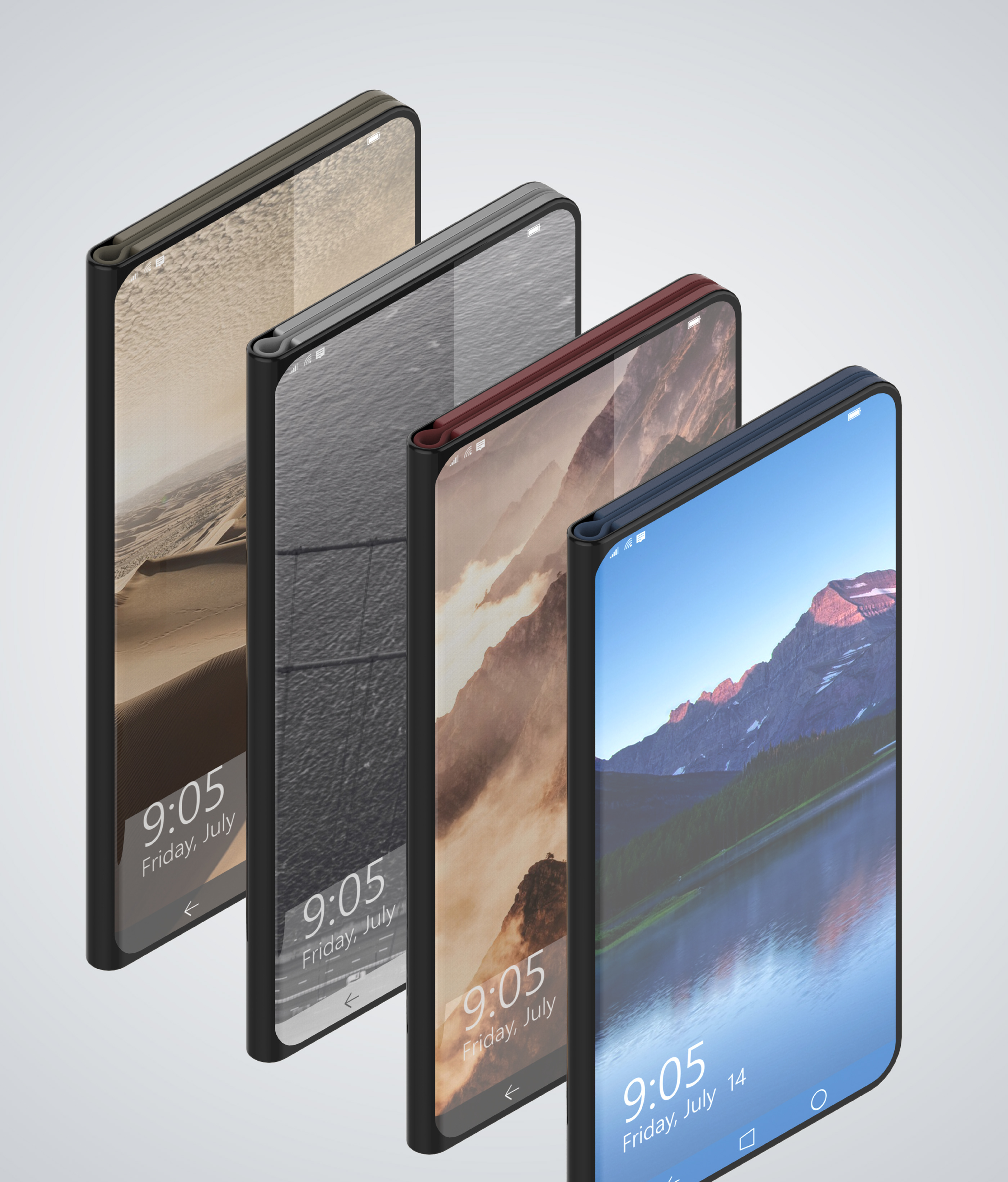 fold，surface，mobile phone，