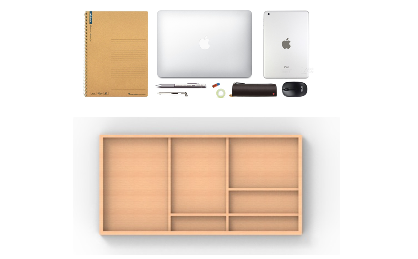 书桌、实木、原创、功能收纳，