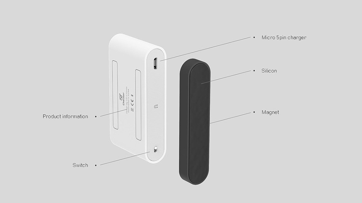 product design，industrial design，Intelligent lock，Magnetic attraction，lock，