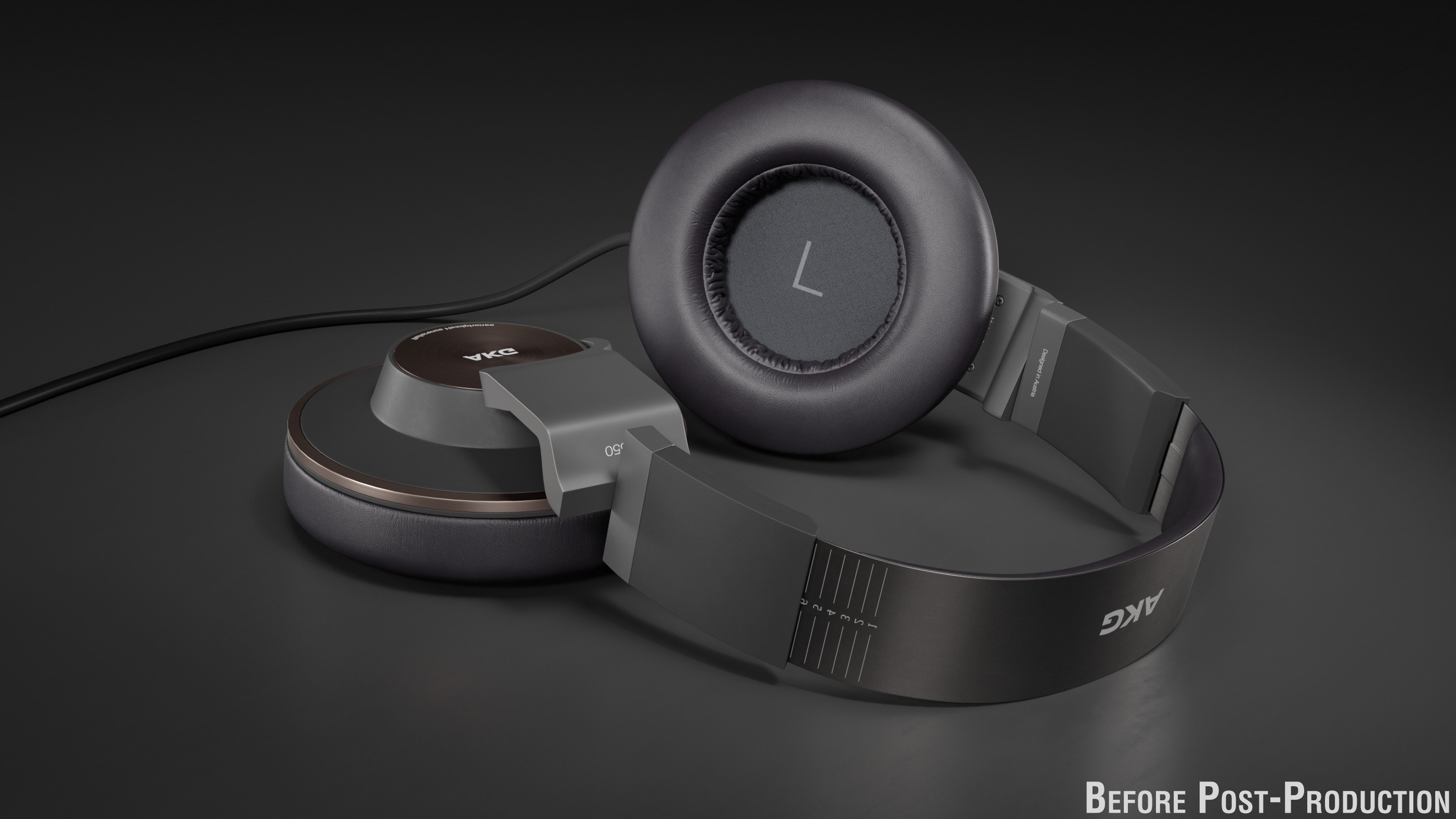 AKG K550，Render，headset，