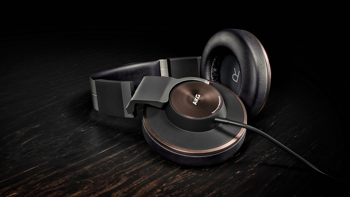 AKG K550，Render，headset，