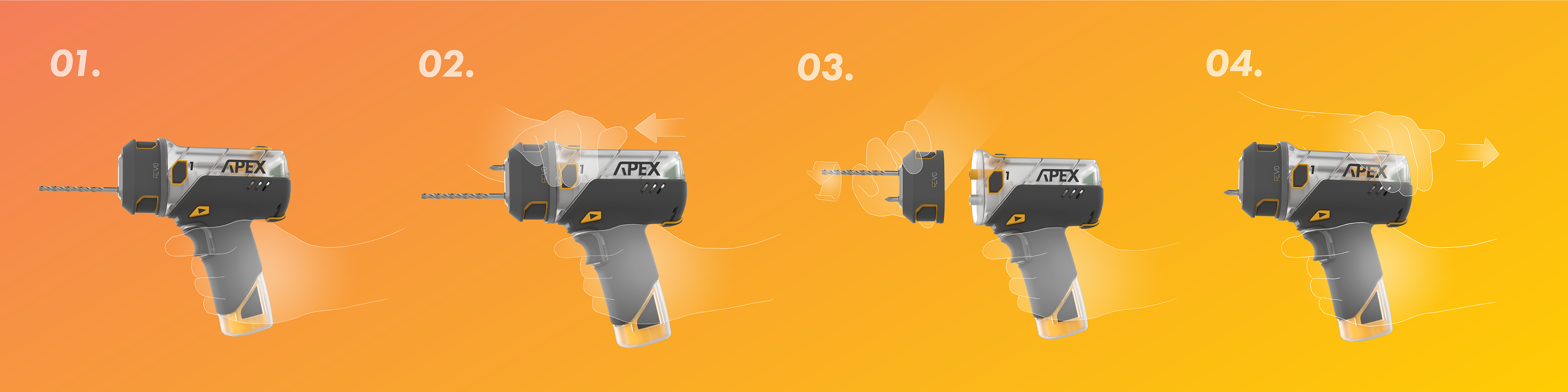 product design，industrial design，Easy to use，Electric drill，