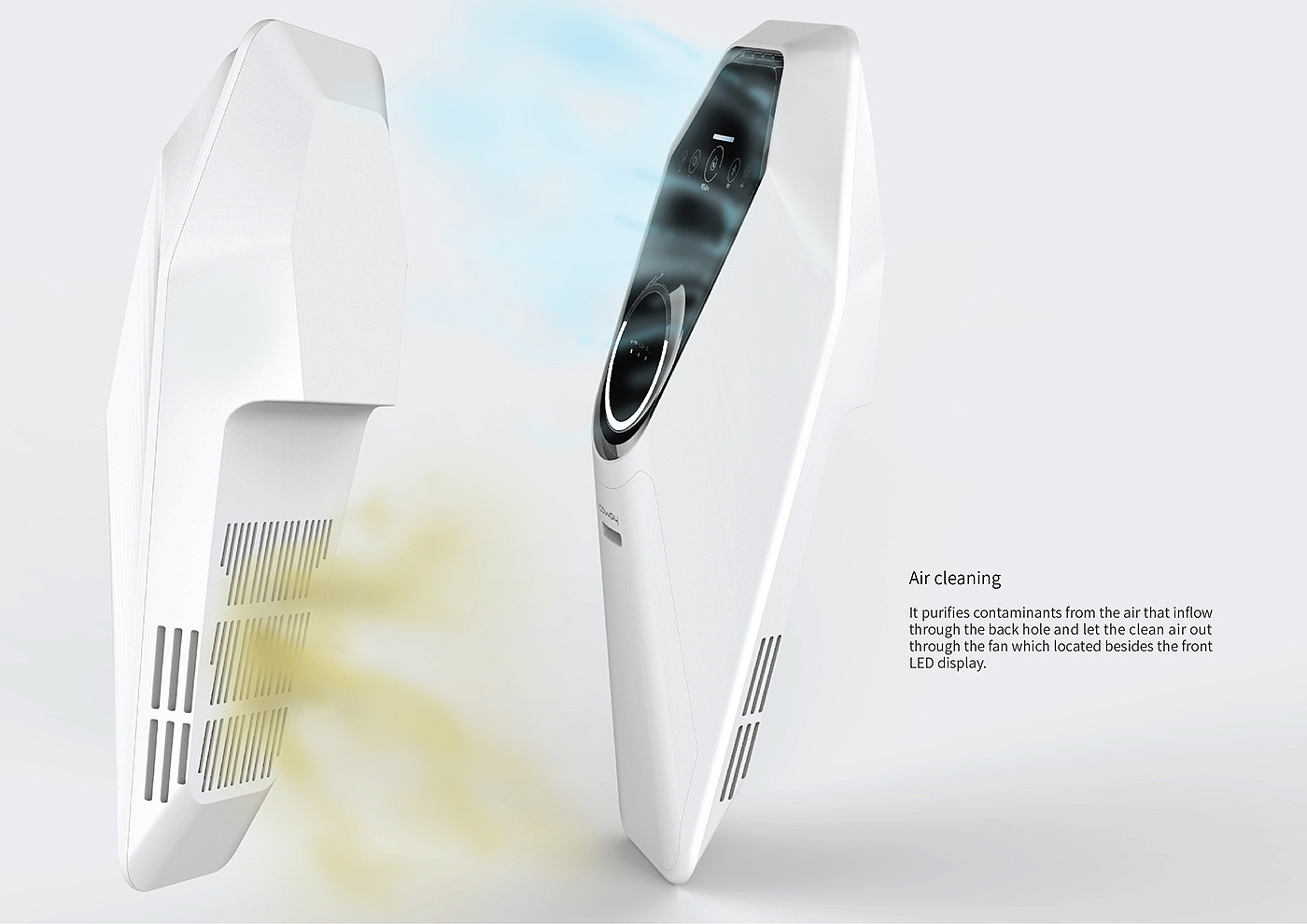 Hanging type，Appearance design from cicada，Simplicity，Touch screen design，