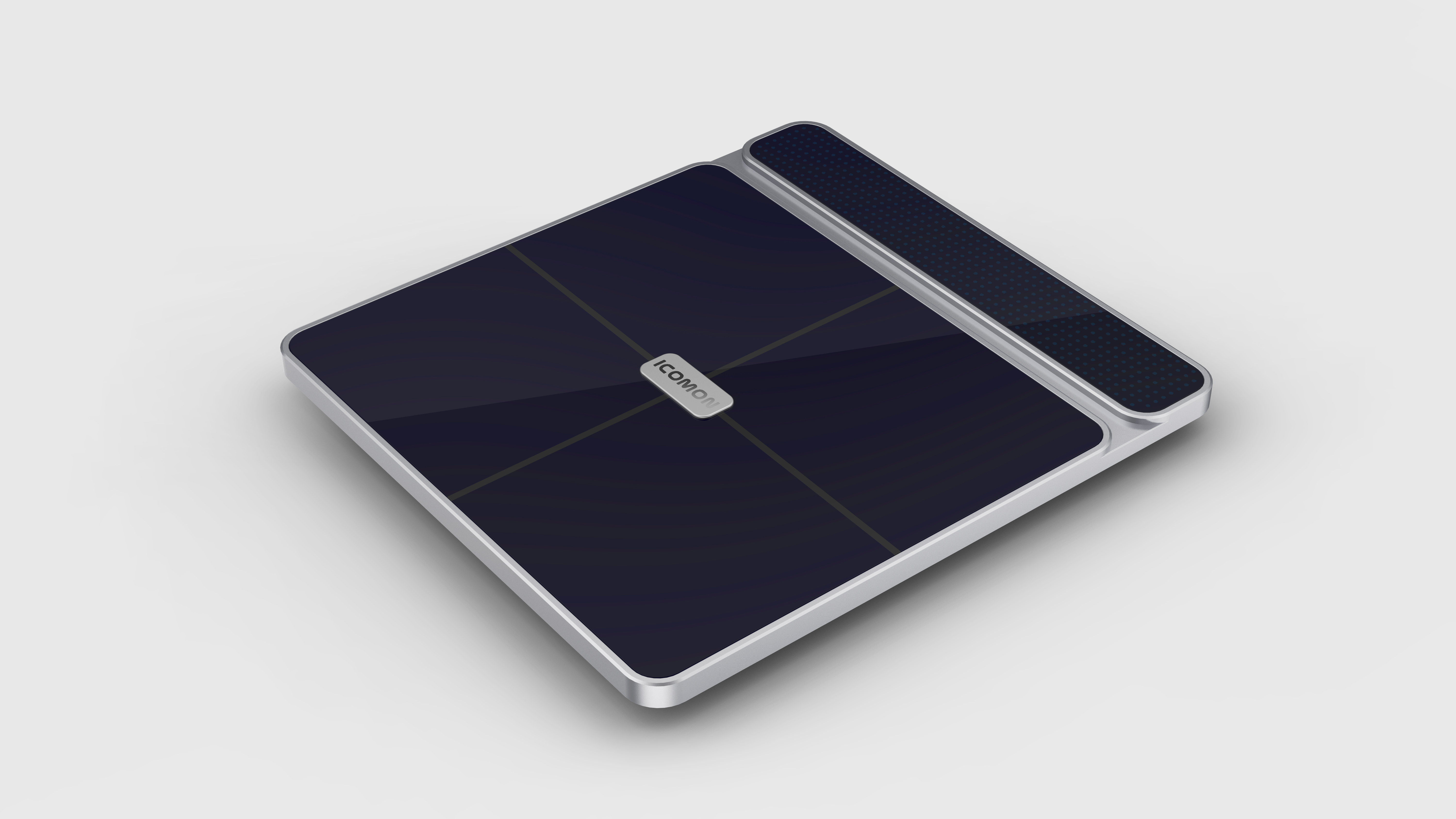 call，Body fat scale，industrial design，product design，Minimalist，Aesthetic feeling，Metallic texture，white，