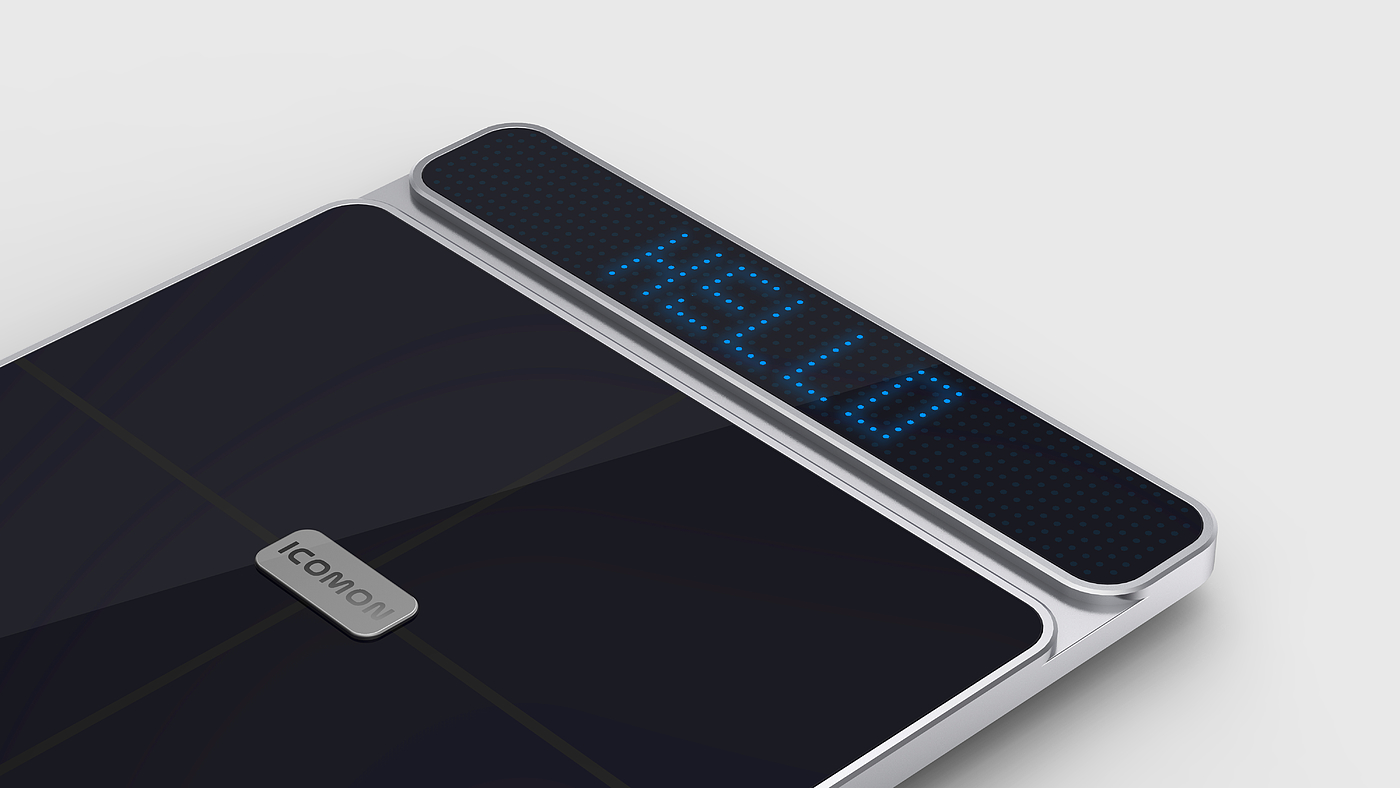 call，Body fat scale，industrial design，product design，Minimalist，Aesthetic feeling，Metallic texture，white，