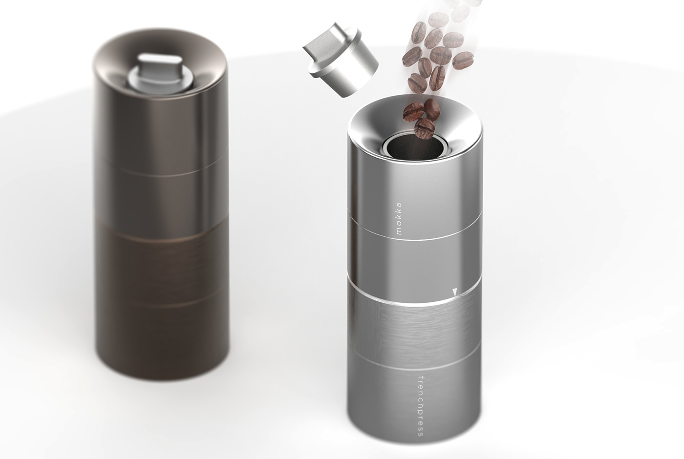 Coffee grinder，Milling machine，industrial design，product design，