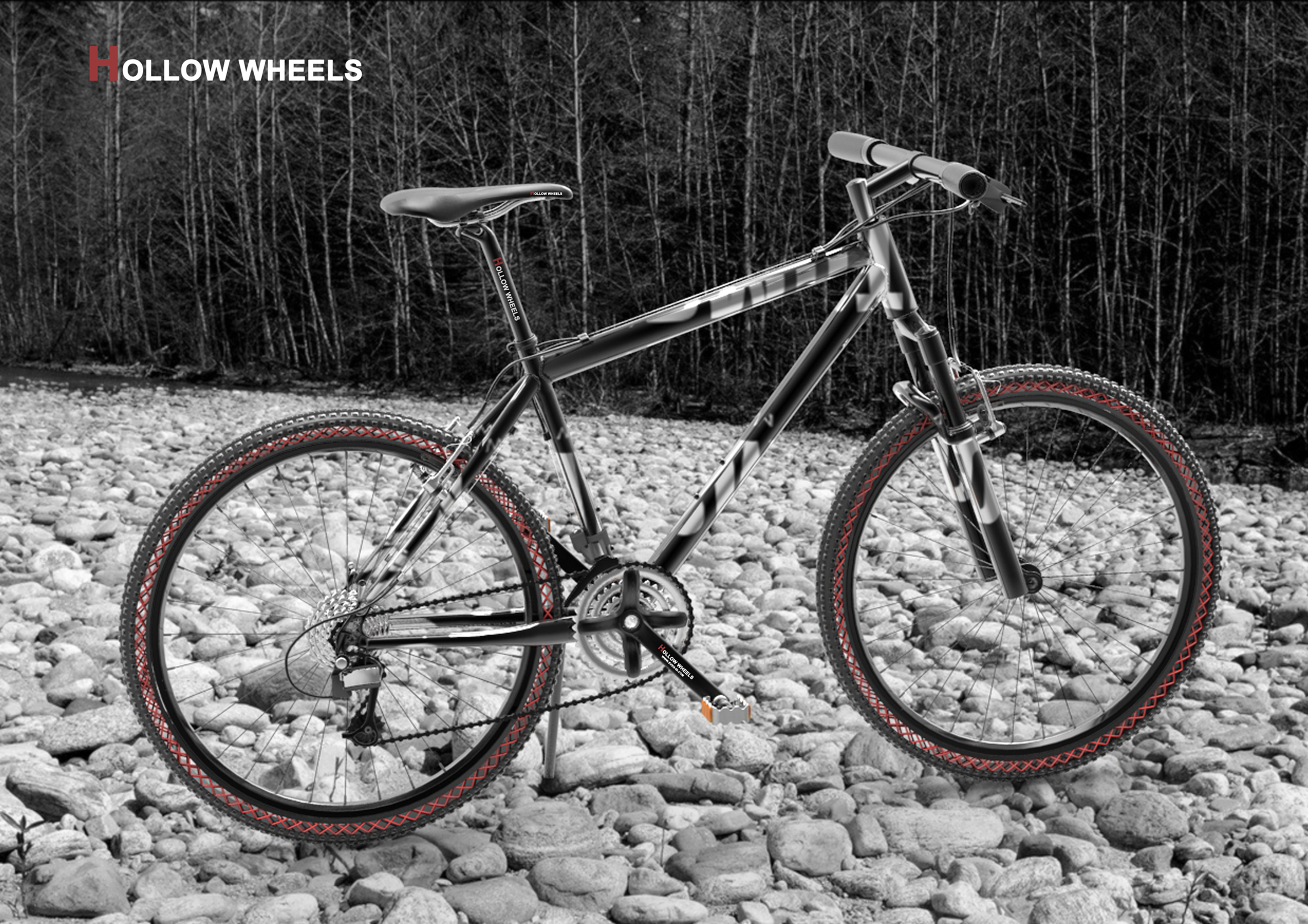 No inflation，Mountain bike，tyre，idea，