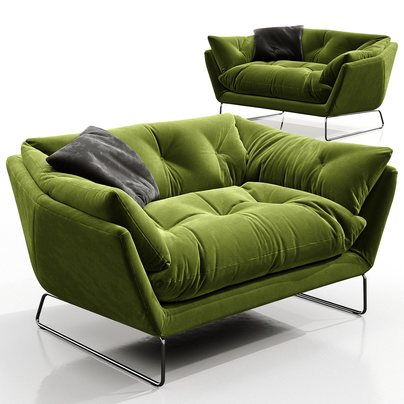 Saba, Italy，sofa，green，