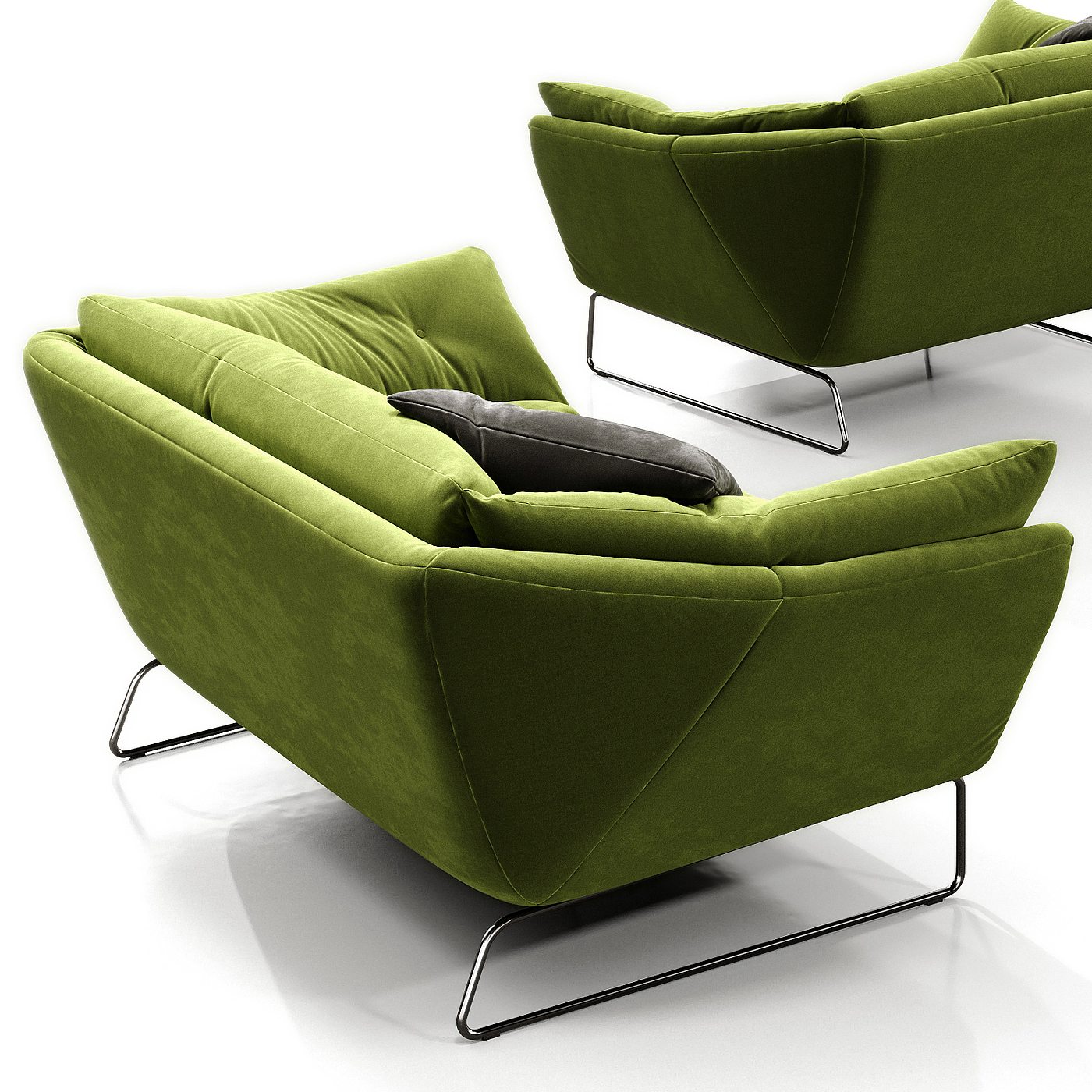 Saba, Italy，sofa，green，