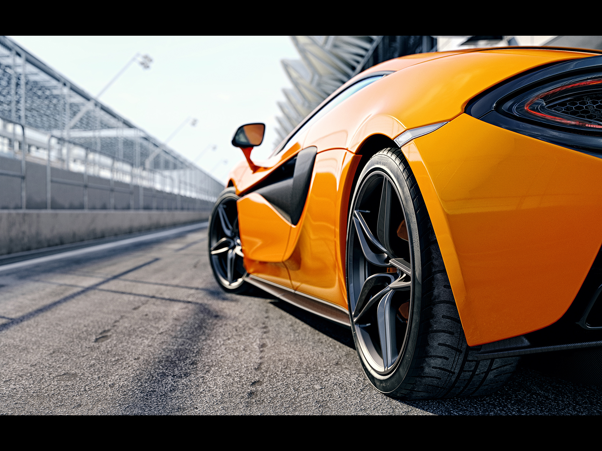 orange，Automobile design，McLaren 570 S，