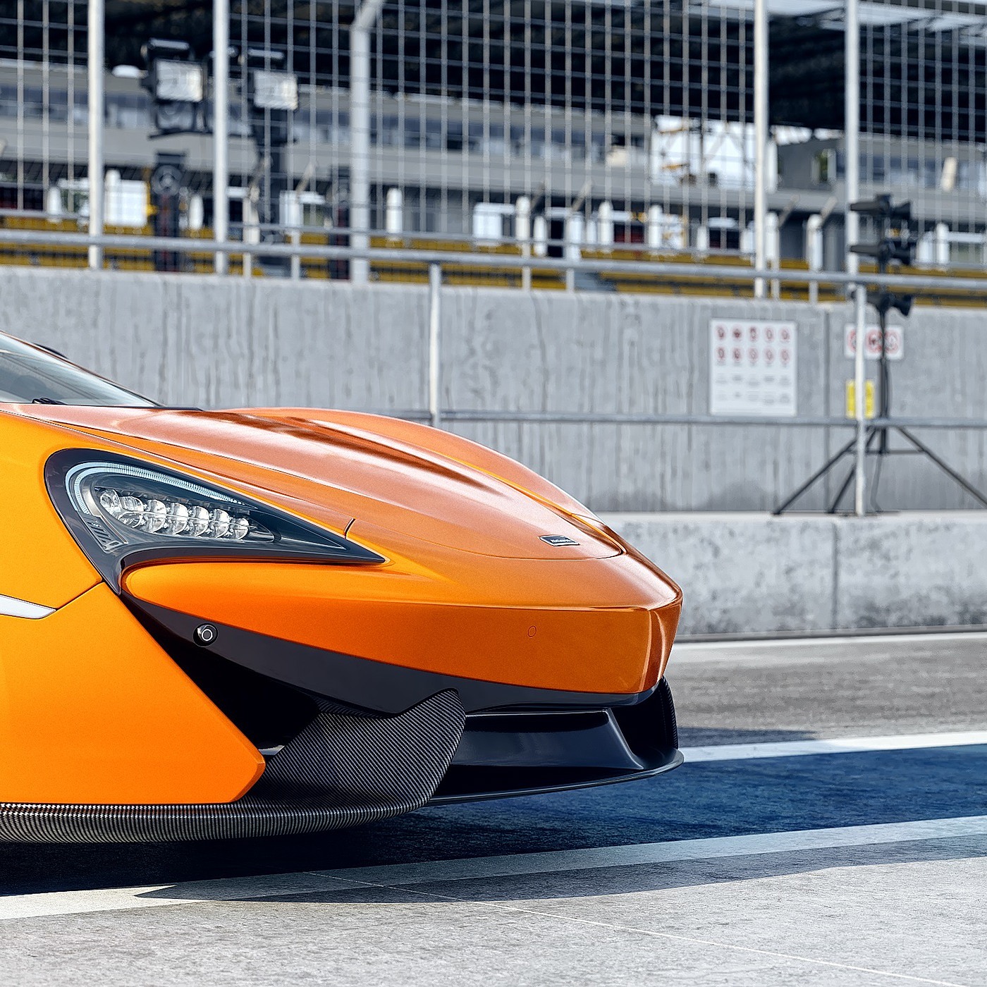 橙色，汽车设计，McLaren 570 S，