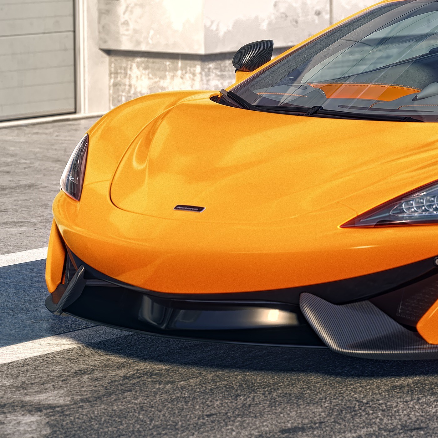 orange，Automobile design，McLaren 570 S，