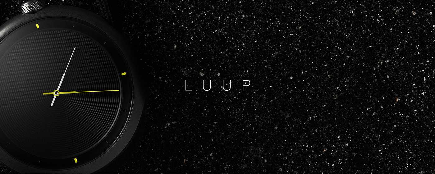 black，Wrist watch，Luup，