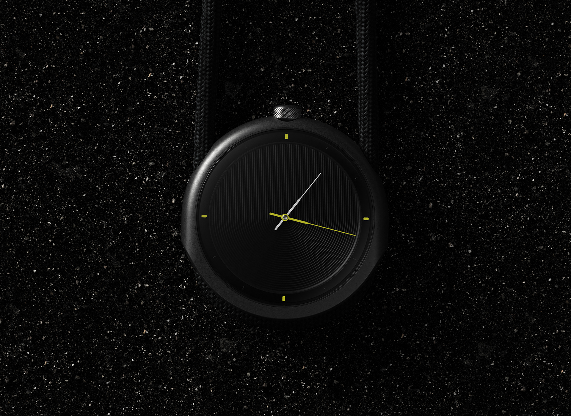 black，Wrist watch，Luup，