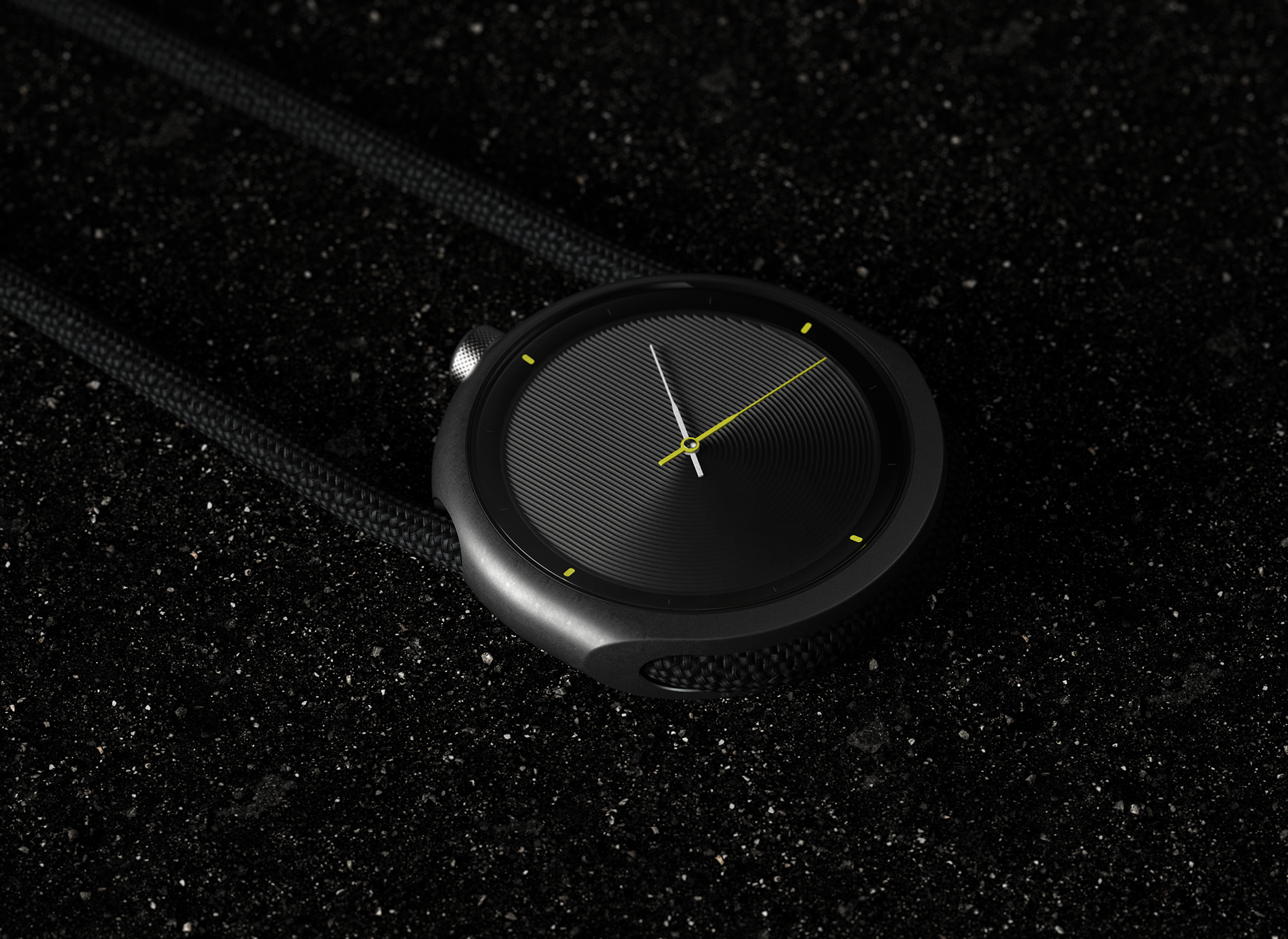 black，Wrist watch，Luup，