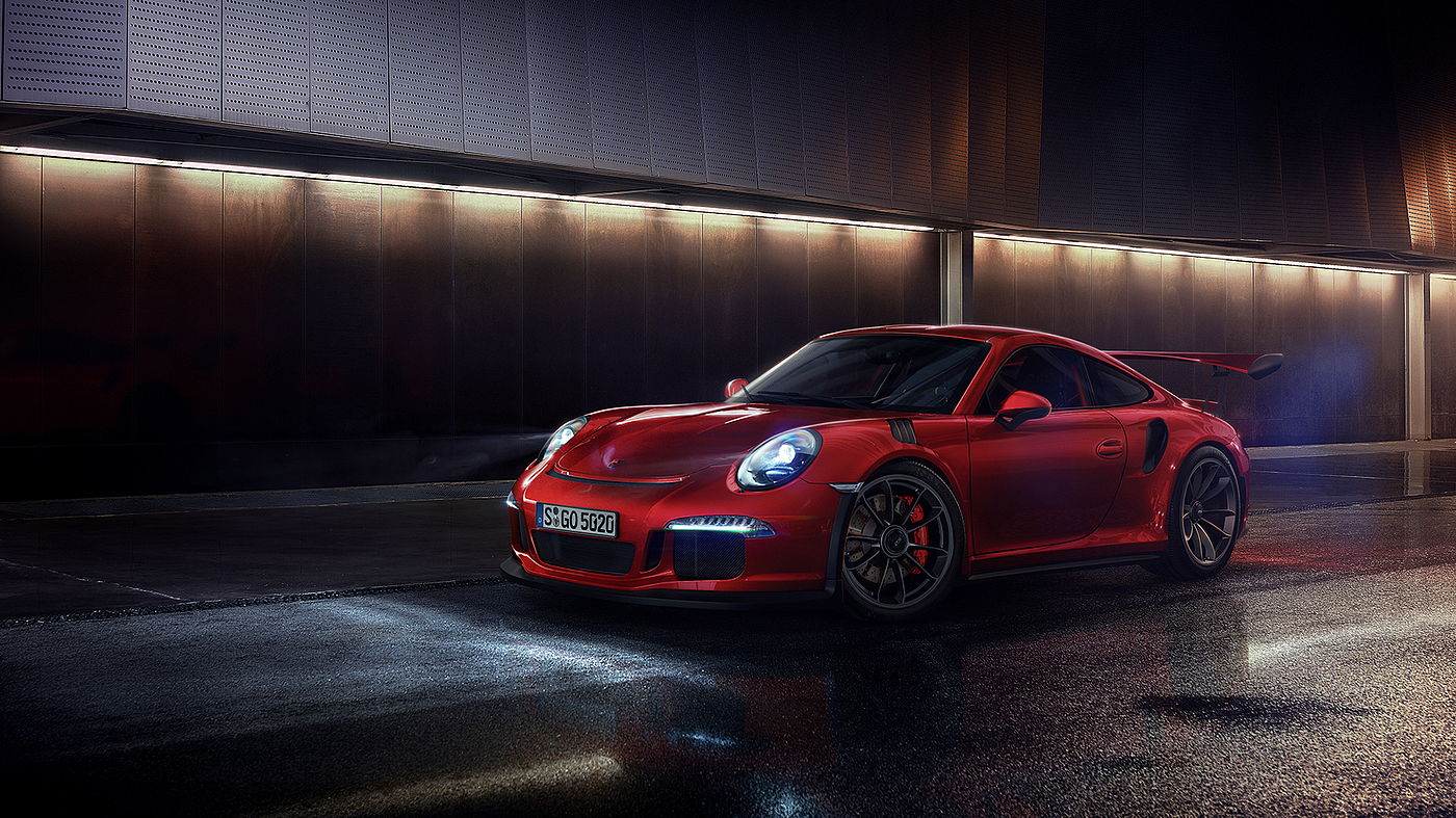 Render，gules，Automobile design，Porsche GT3，Porsche，