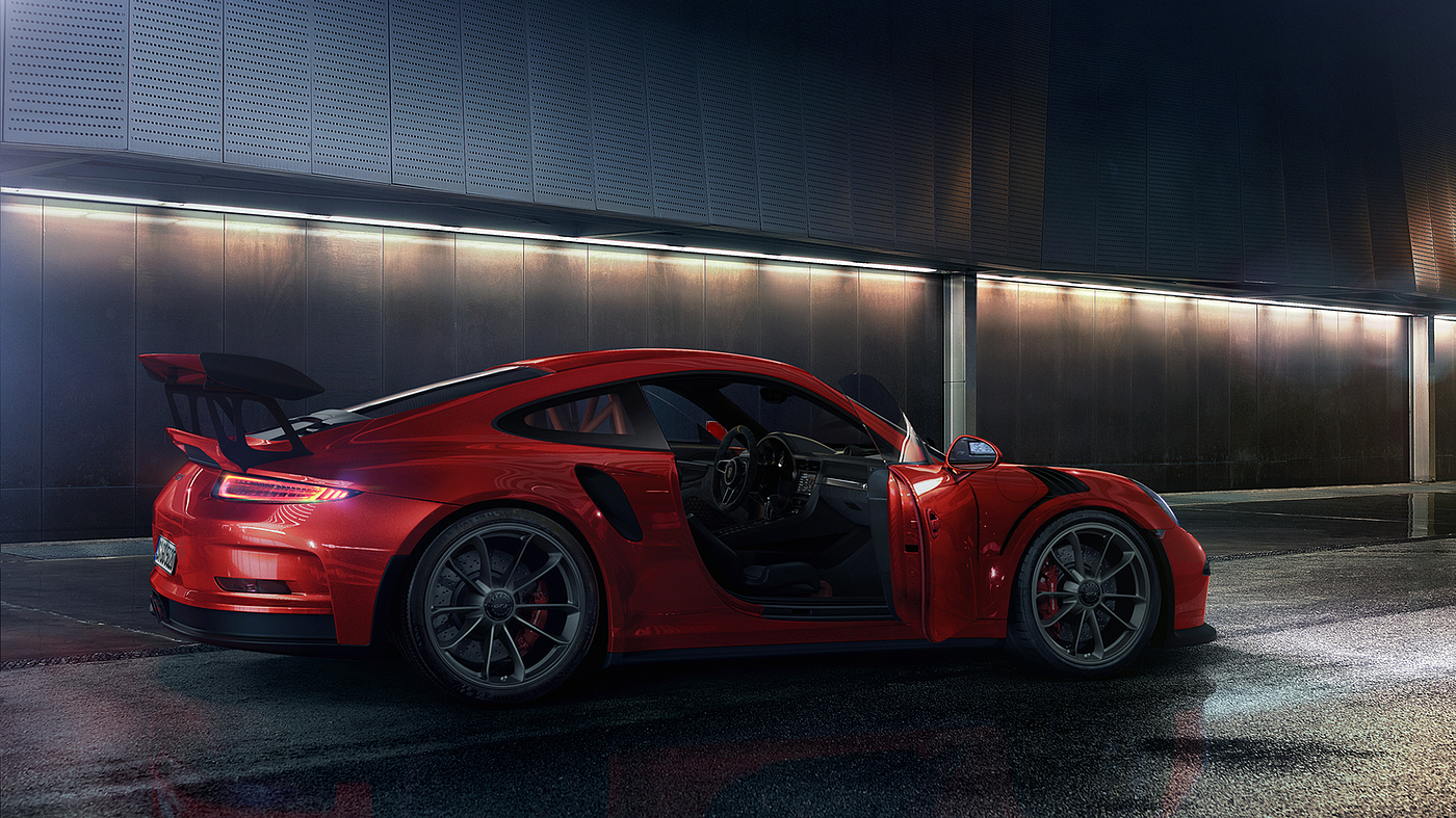 Render，gules，Automobile design，Porsche GT3，Porsche，