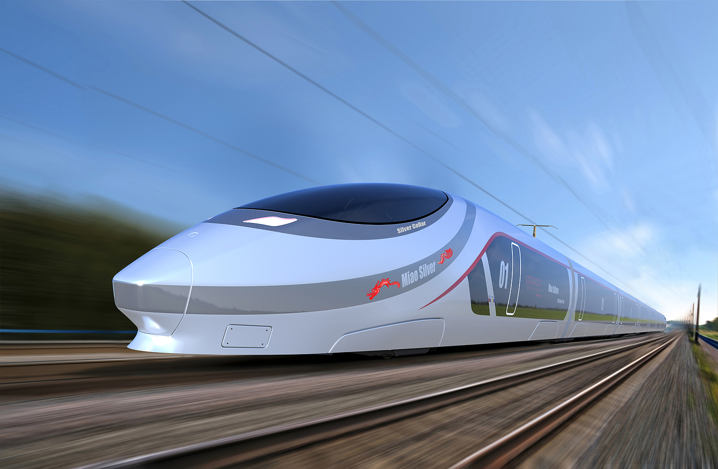 high-speed rail，train，Miao culture，High speed train，Exterior design，