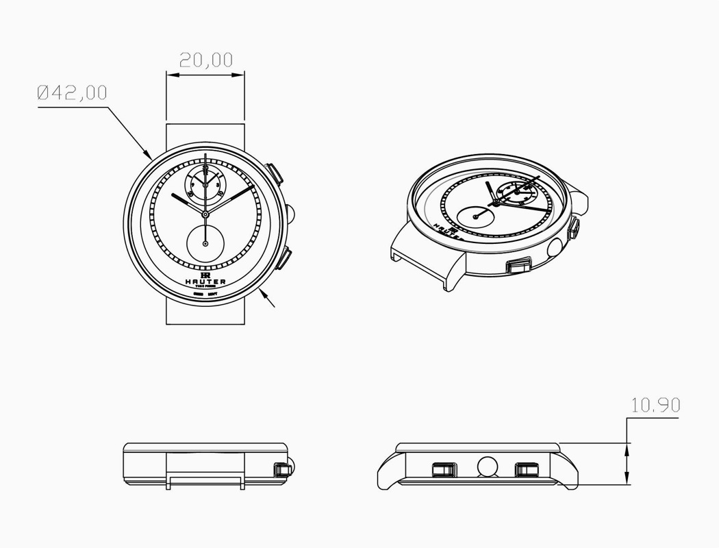 Wrist watch，senior，HauterTimepiecs，Kyanite，Metal，