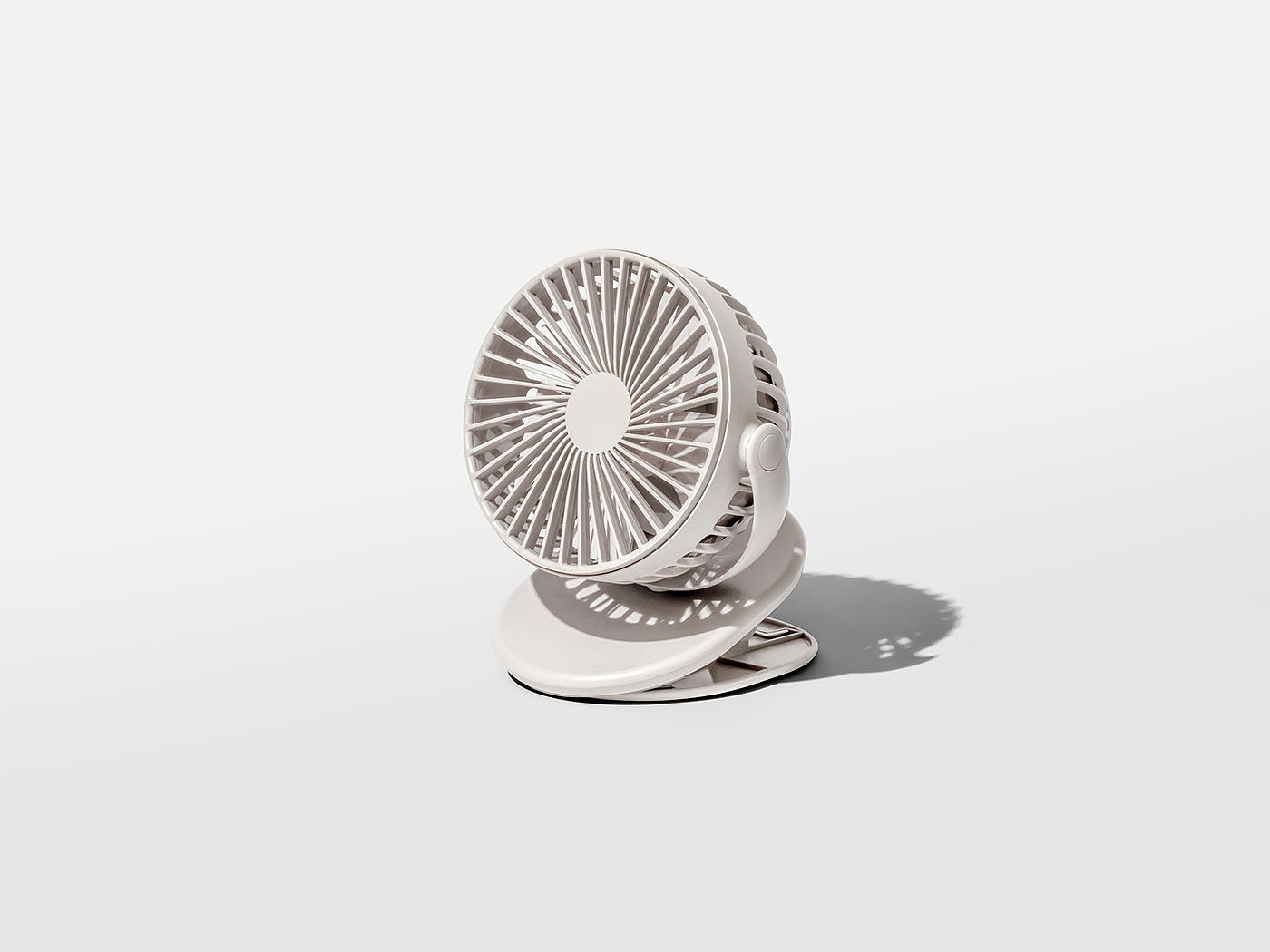 Clip Fan，韩国，Second White，迷你，电风扇，