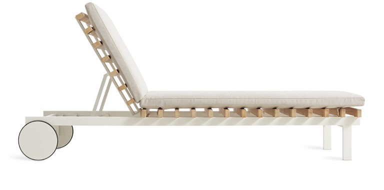 white，deck chair，perch，Dot Blue，