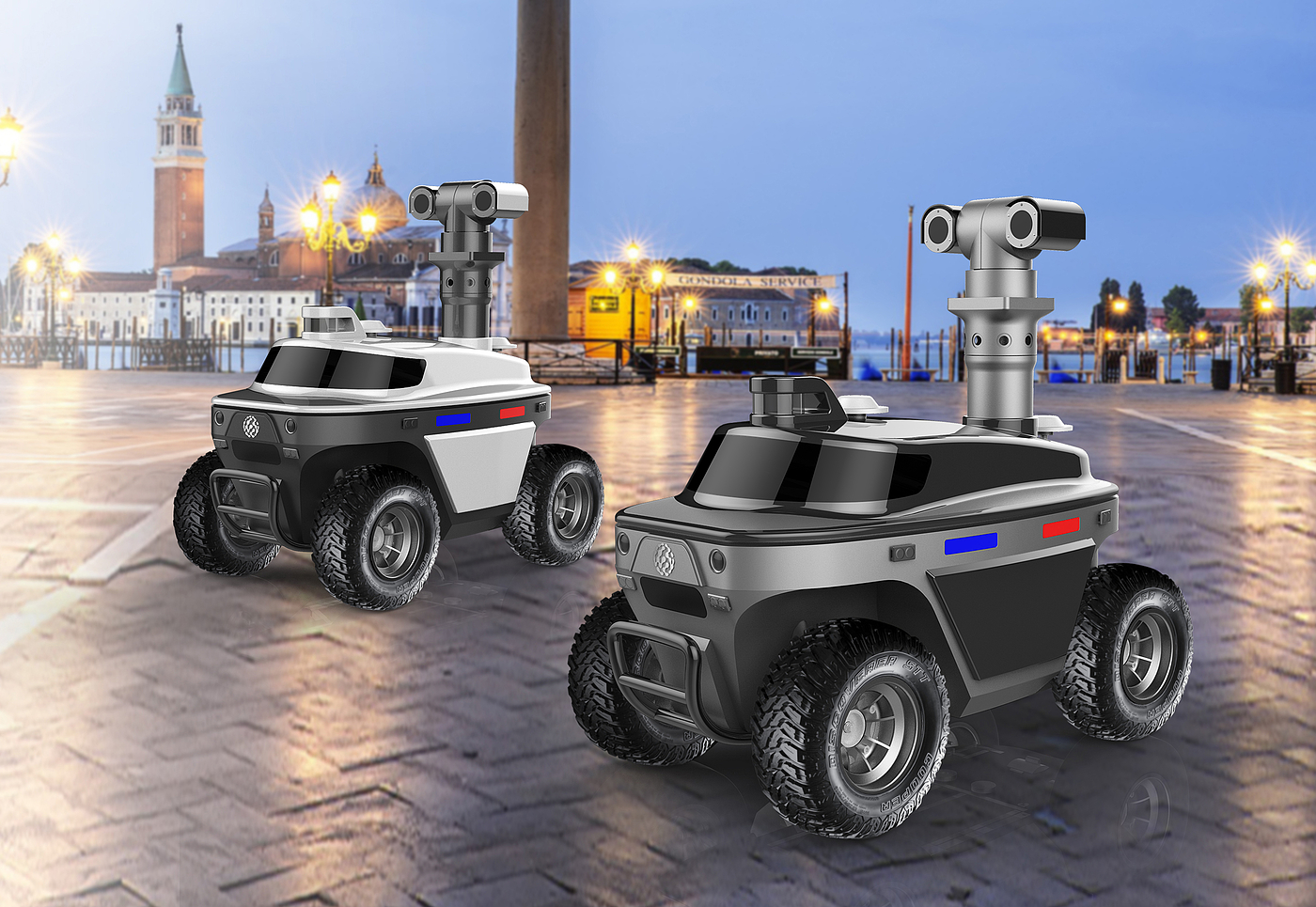Looks like a sports car，Skill explosion，Outdoor patrol robot，
