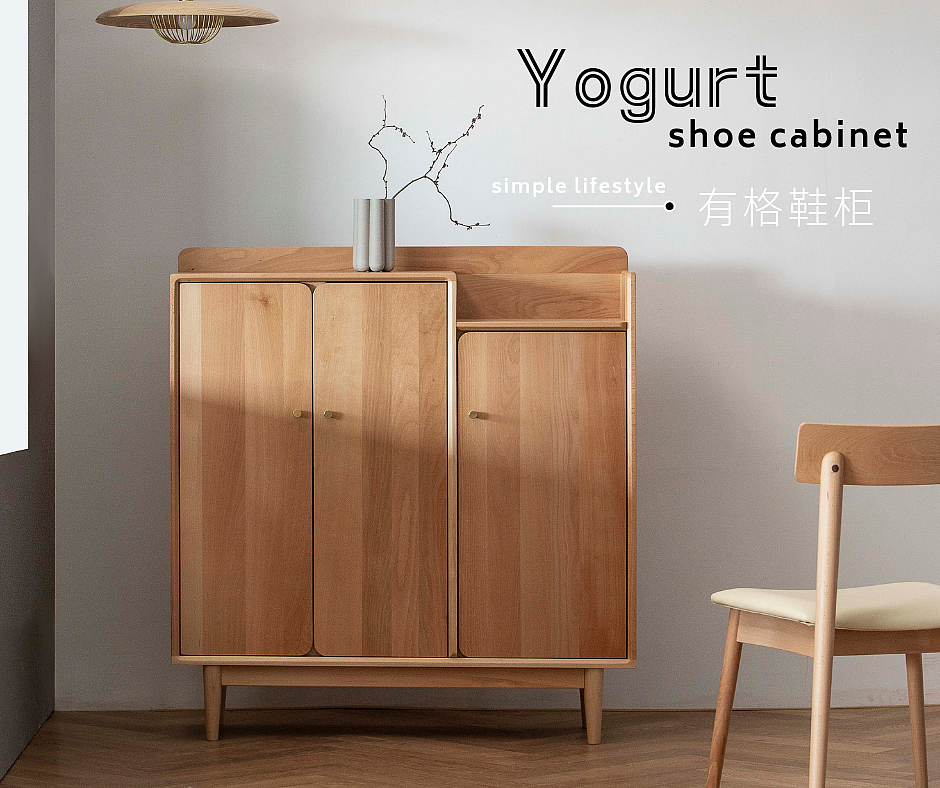 Furniture designer Ren Mengying，Yogurt  Shoe cabinet，