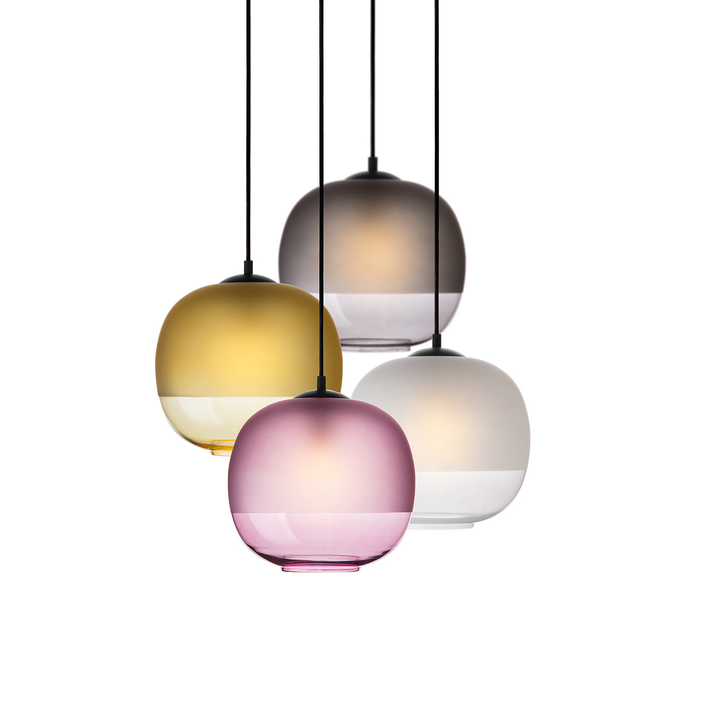 Bale  pendant，a chandelier，translucent，