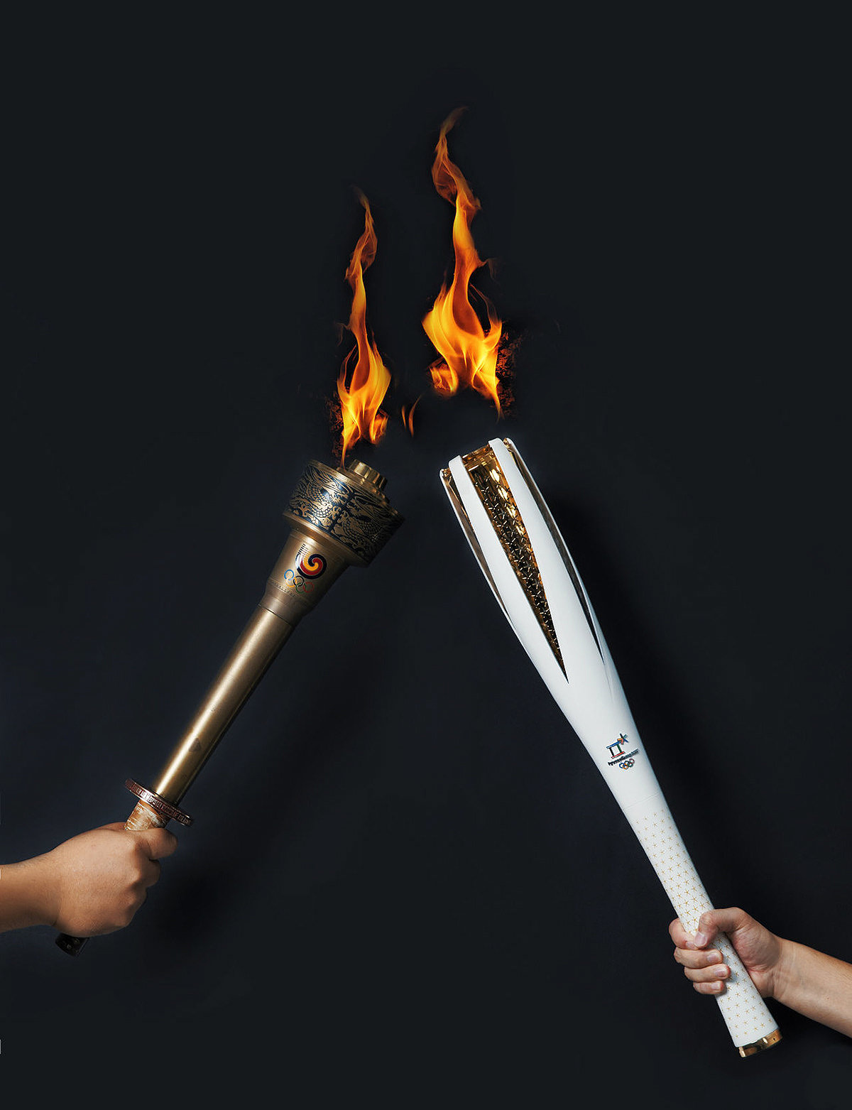 torch，white，Olympic，