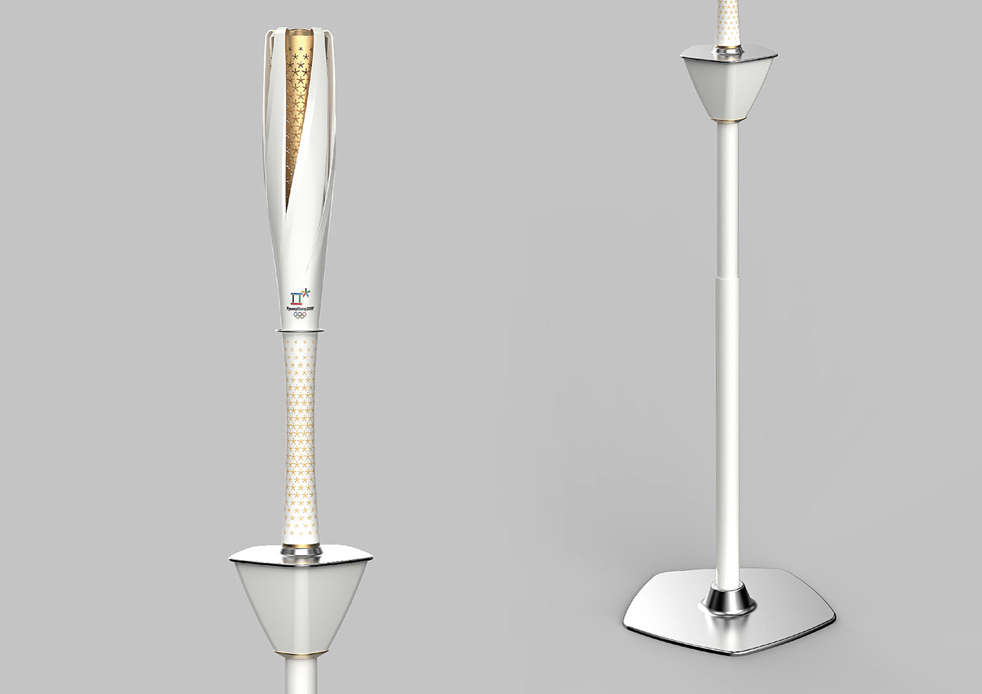 torch，white，Olympic，