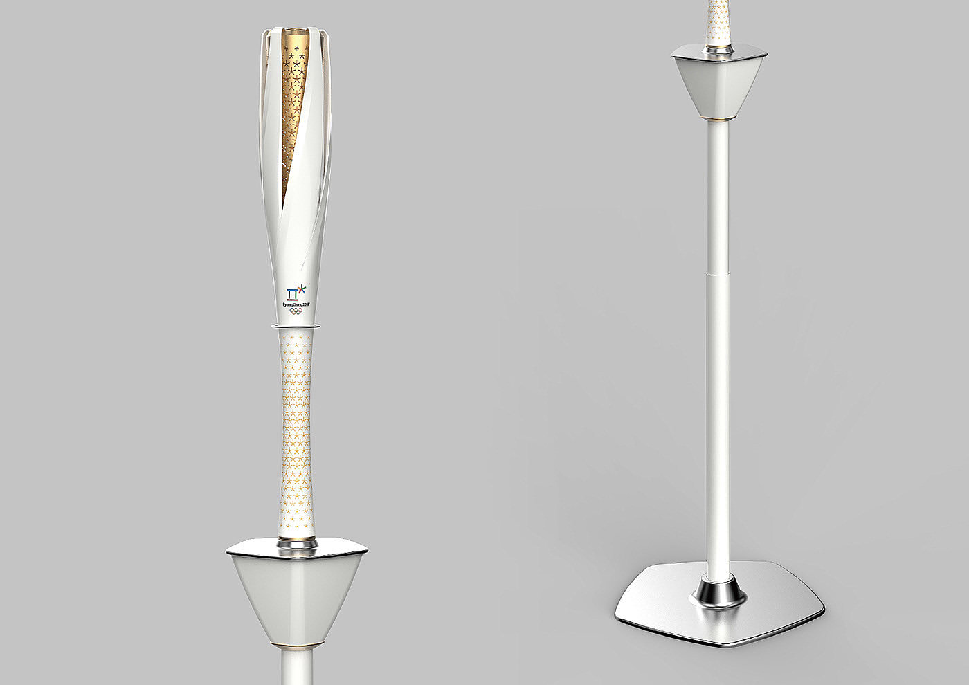 torch，white，Olympic，