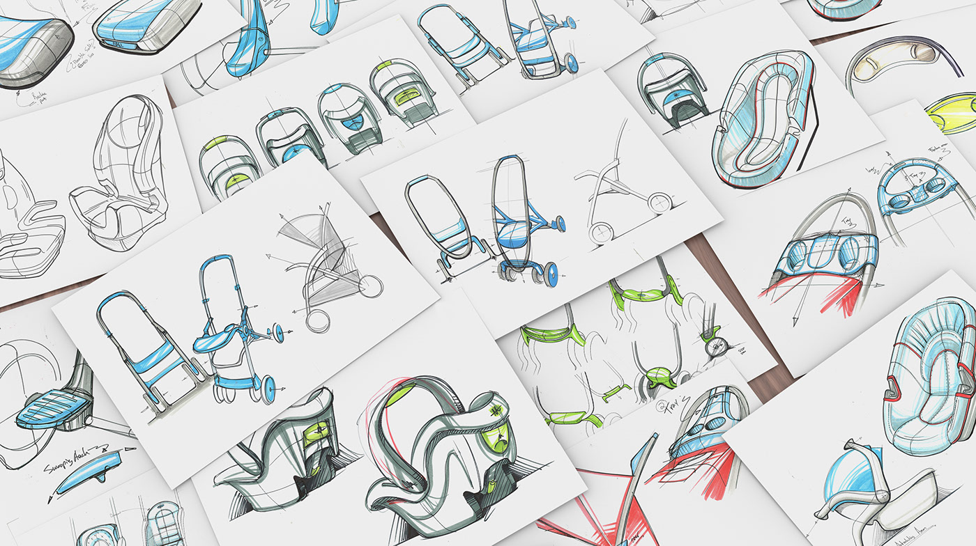 baby carriage，blue，GRACO，