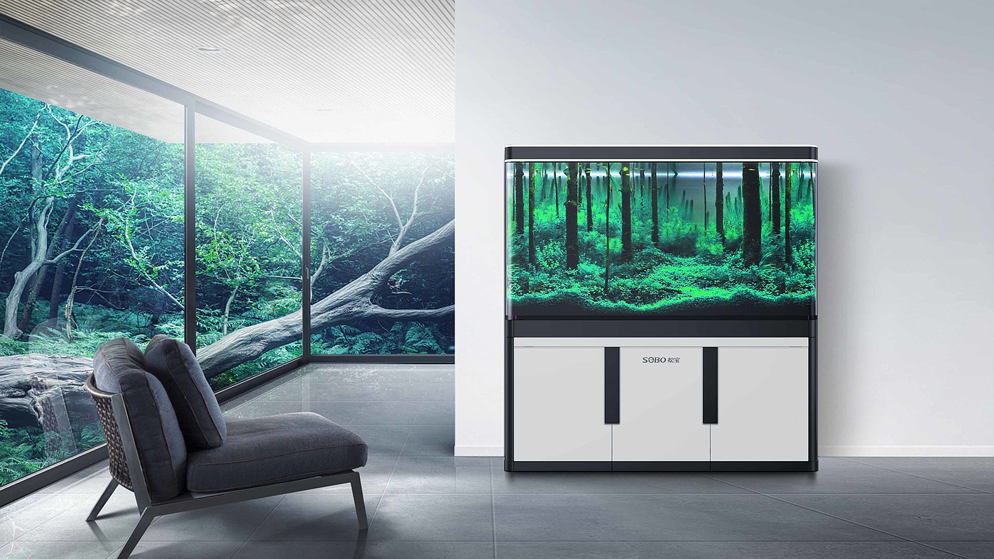 industrial design，product design，Aquarium，fish tank，Lime industrial design，Lime，water，Home Furnishing，