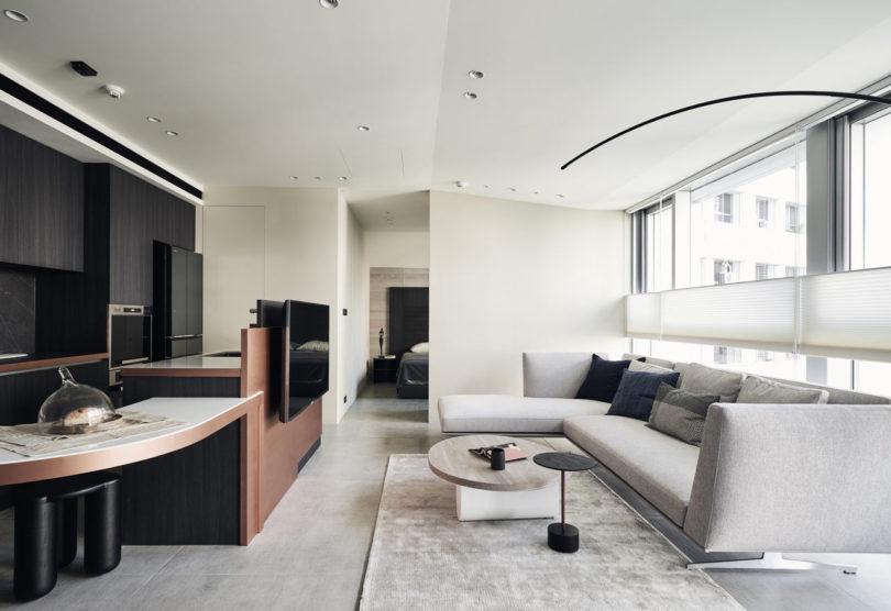 Minimalist，Interior design，Flowing Vector，