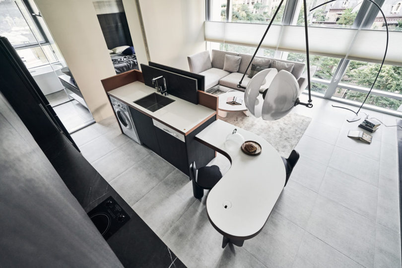 Minimalist，Interior design，Flowing Vector，