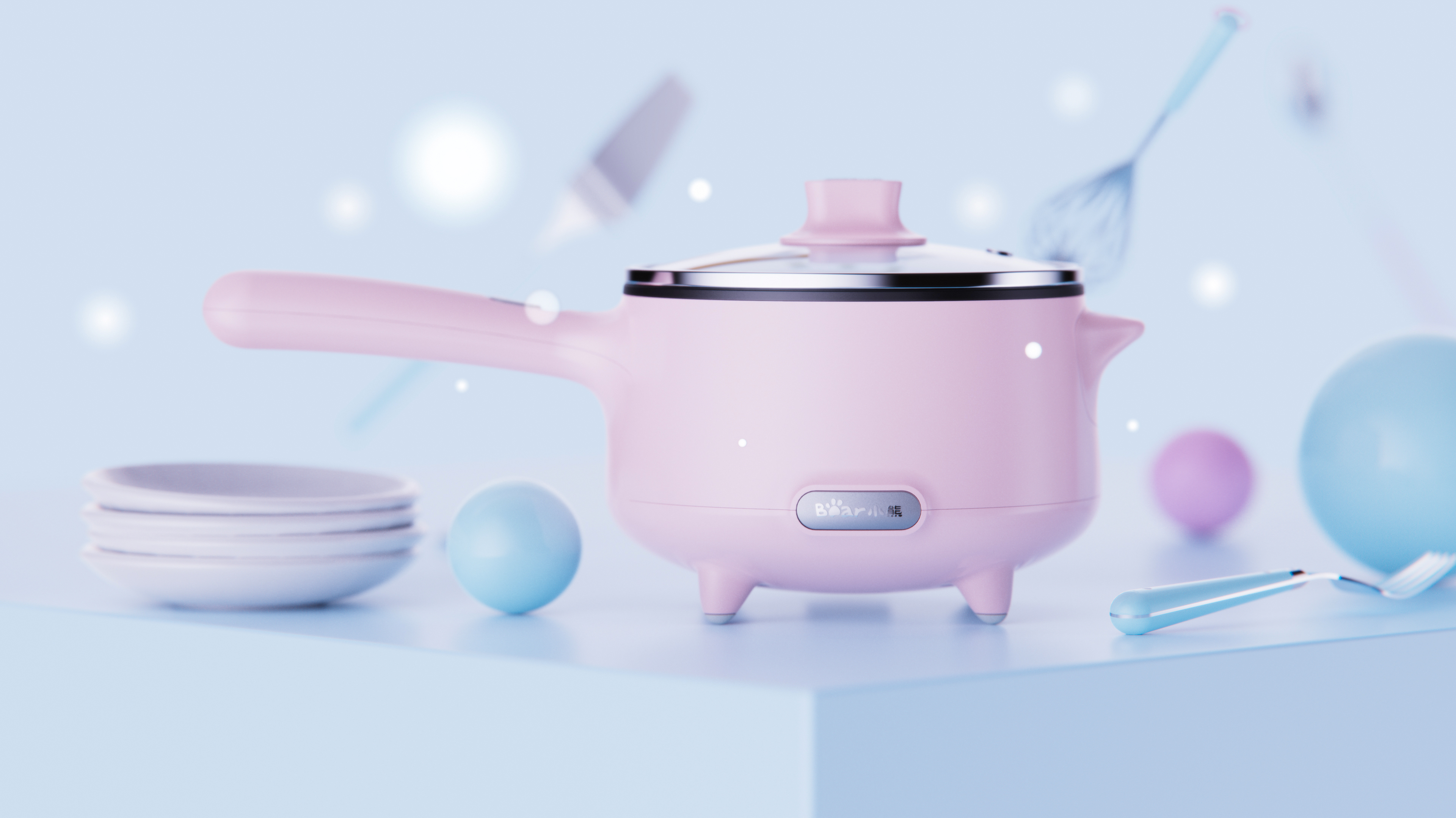 interest，fashion，adorable，Student pot，Electric cooker，Noodle pot，Nanfeng industrial design，