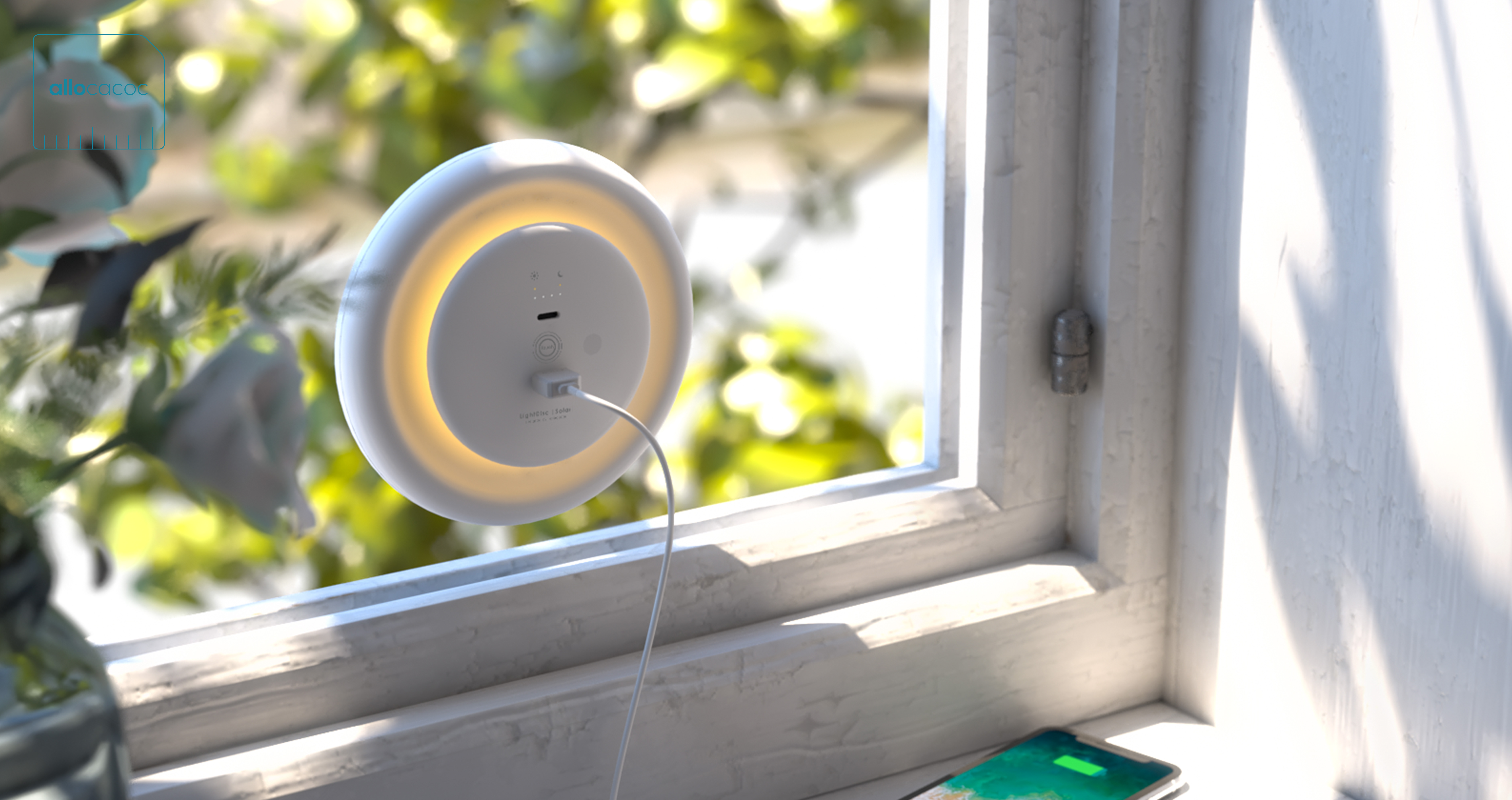 lamp，Small creative home，Take-up device，portable battery，Night light，solar energy，