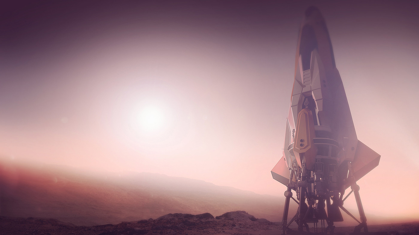 Space，Moon，3d，Render，
