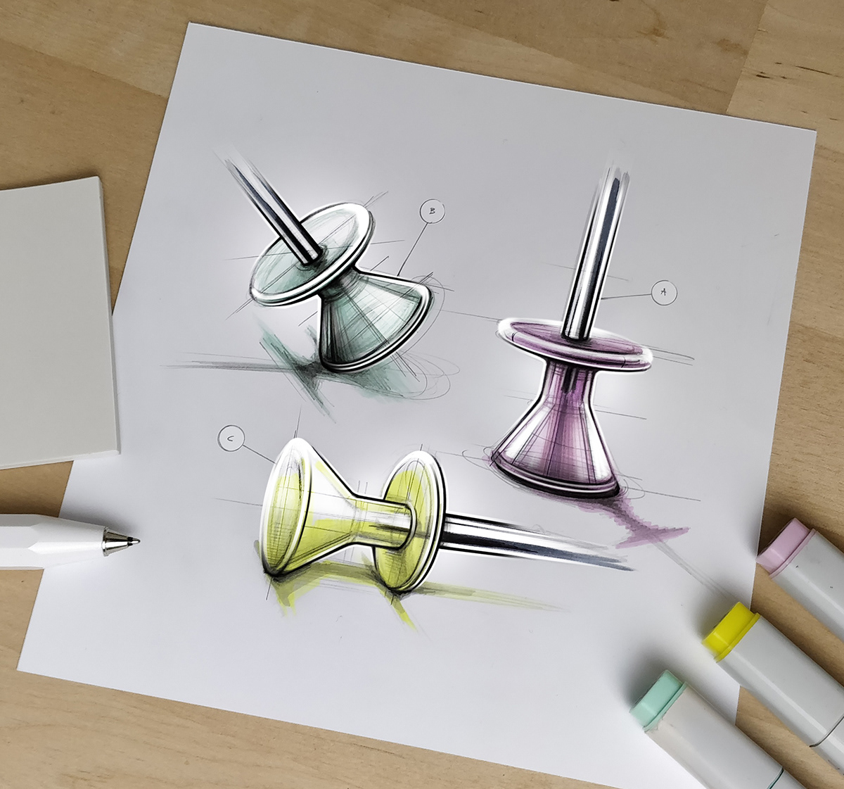 design sketch，industrial design，Hand drawn，