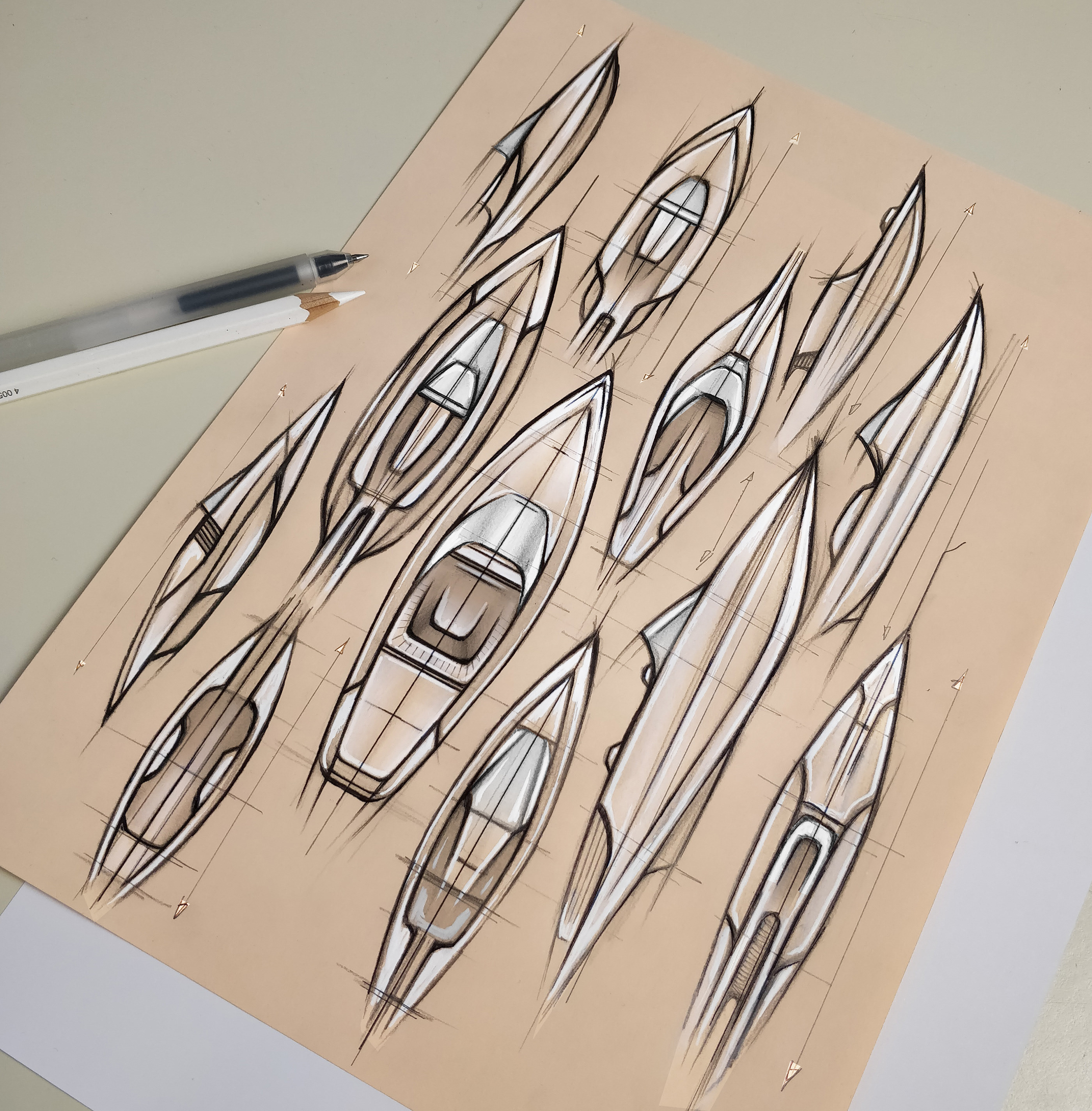 design sketch，industrial design，Hand drawn，