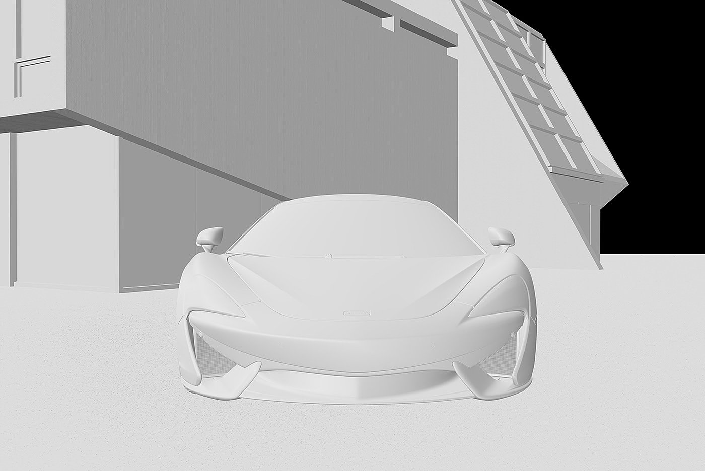 跑车，mclaren，3d，