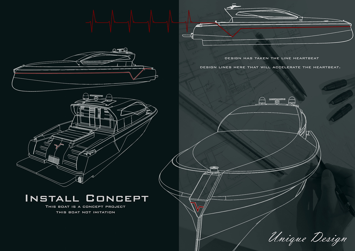 Concept ship，yacht，conceptual design，