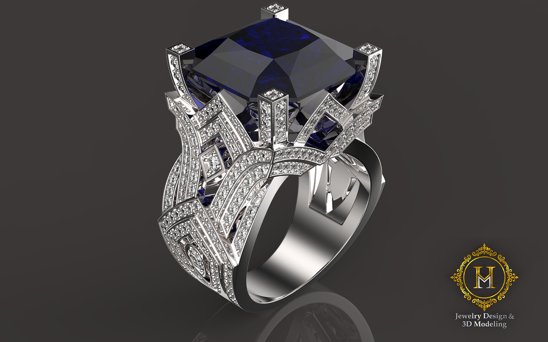HM，Jewelry design，3D modeling，