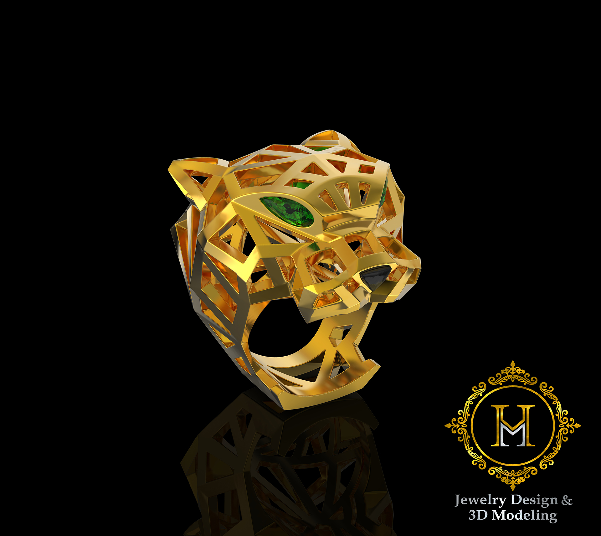 HM，Jewelry design，3D modeling，